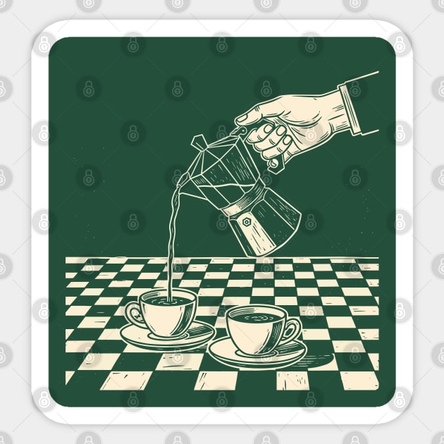 Vintage Coffee Art Sticker by enrynz